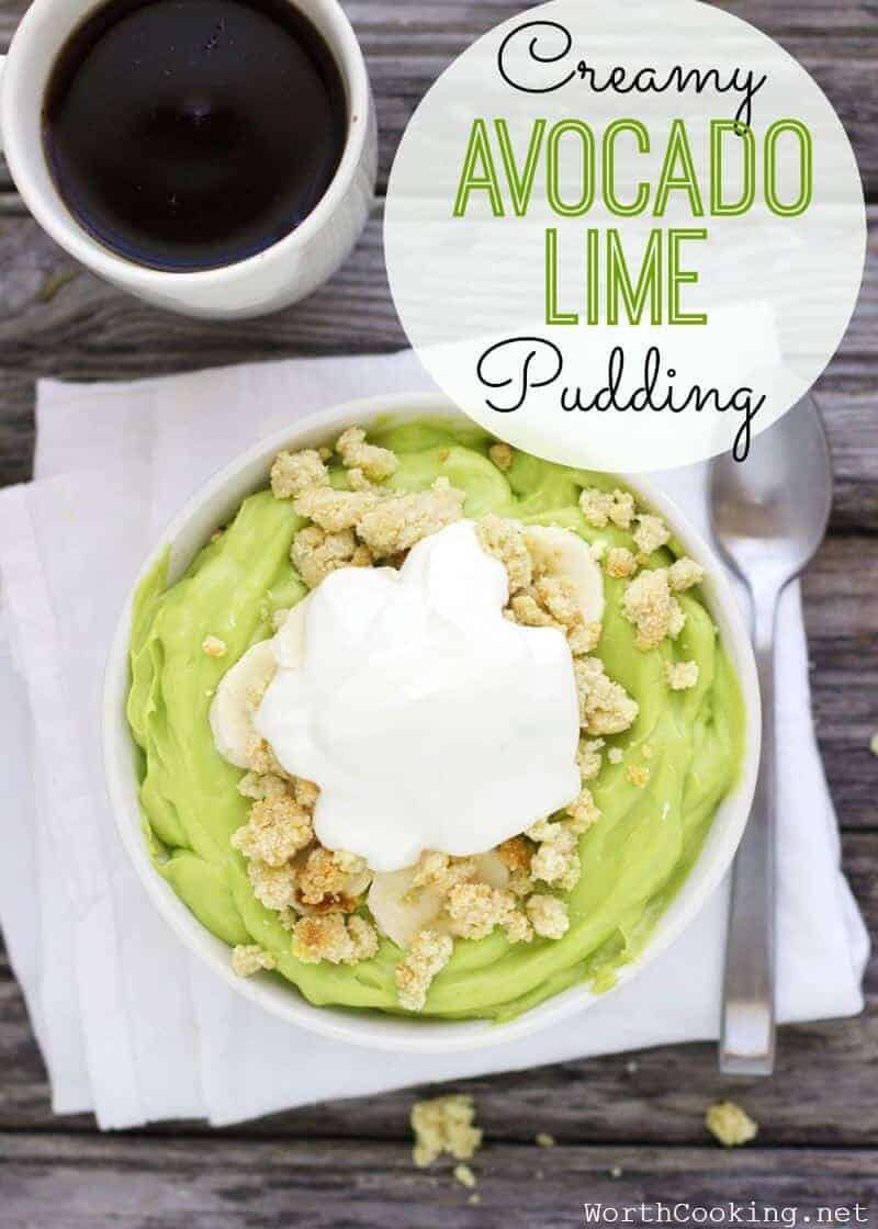 Creamy Avocado Lime Pudding