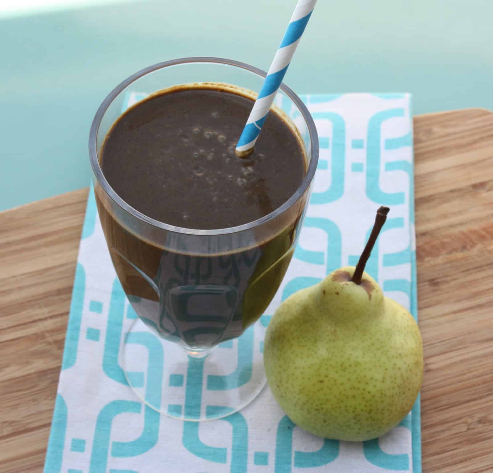 Chocolate Pear Protein Smoothie