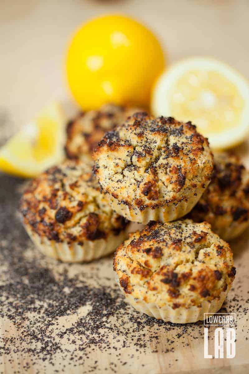 Low-Carb Poppy Seed & Lemon Protein Muffin