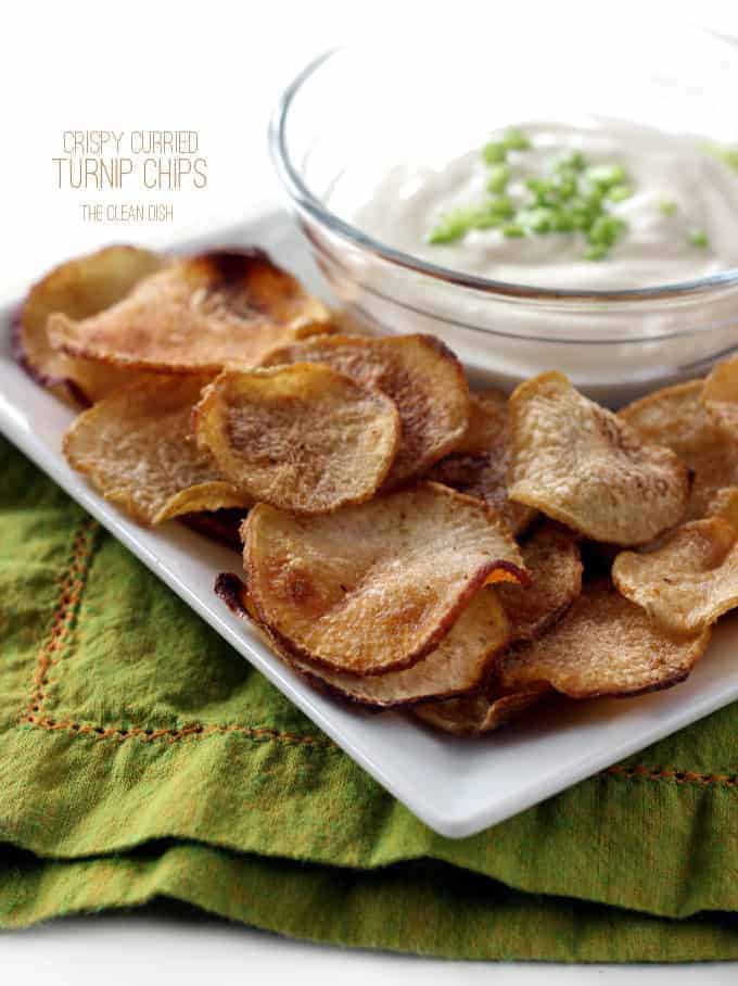 Crispy Curried Turnip Chips