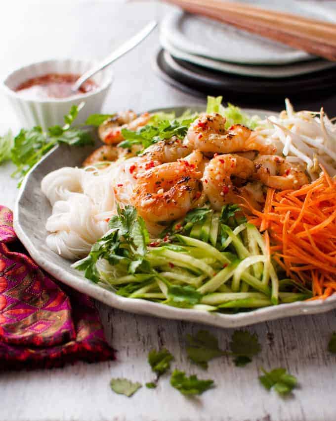 Vietnamese Shrimp (Prawn) Noodle Salad