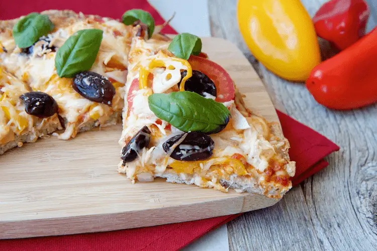 Guilt Free Chicken Crust Pizza