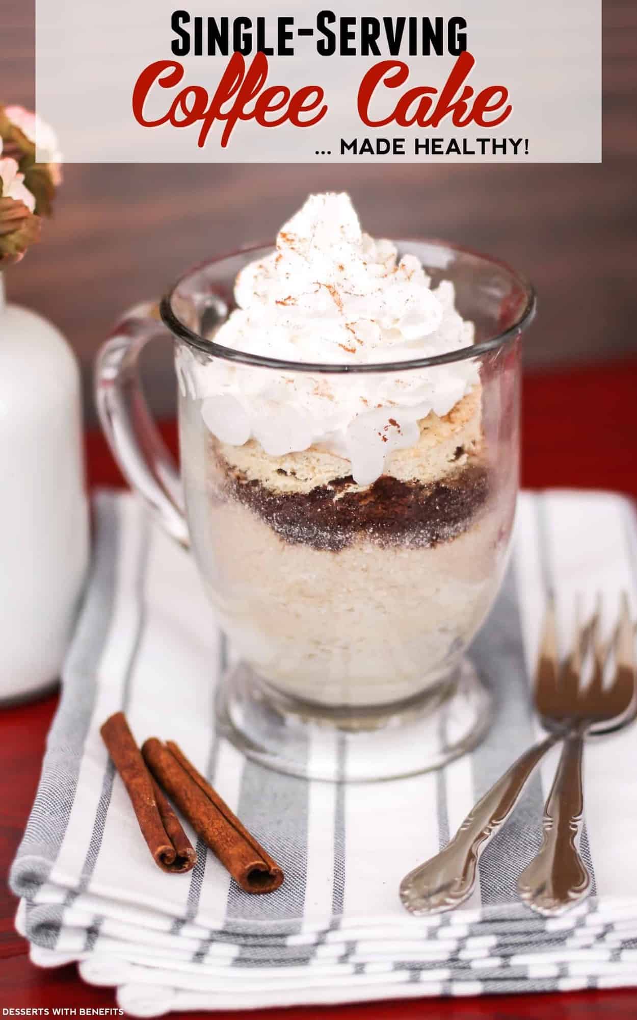 Healthy Single Serving Microwave Coffee Cake