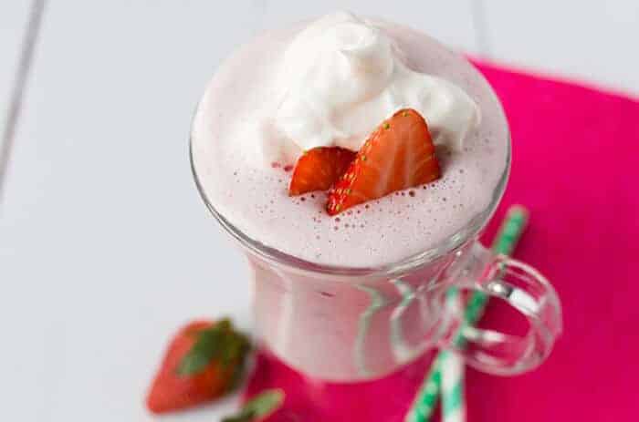 Strawberry Fluff Protein Smoothie