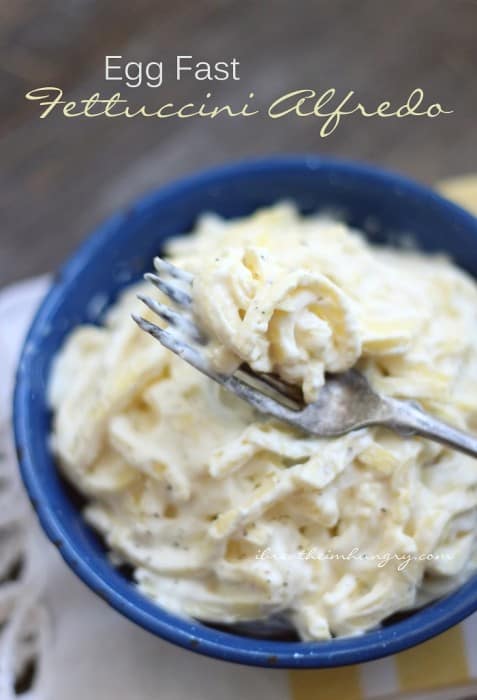 Egg Fast Recipe Fettuccini Alfredo