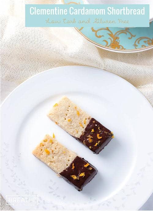 Orange Cardamom Shortbread Cookies