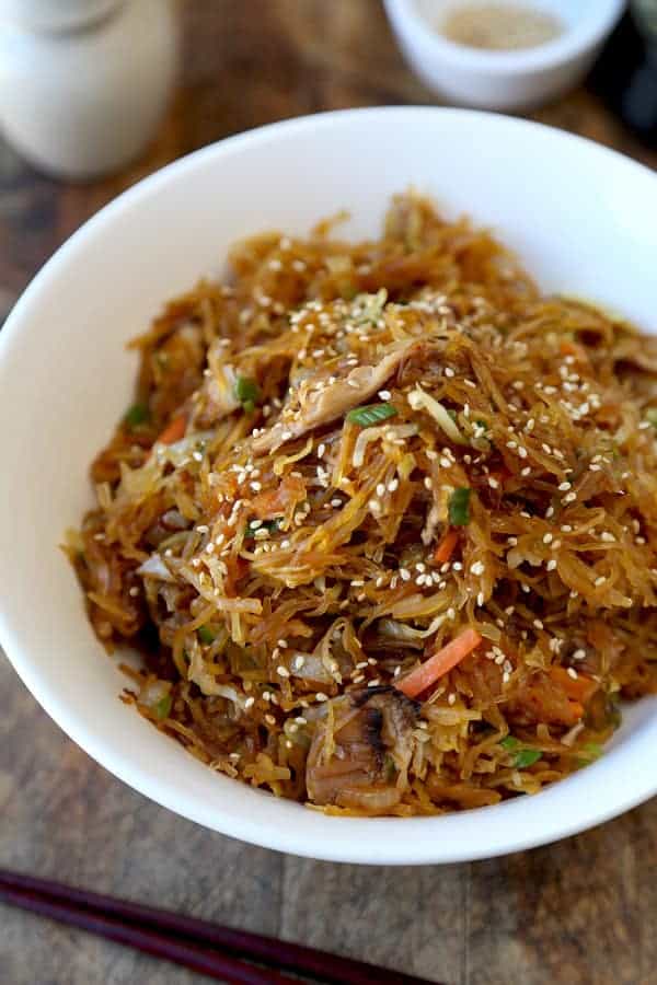 Yakisoba Spaghetti Squash Recipe