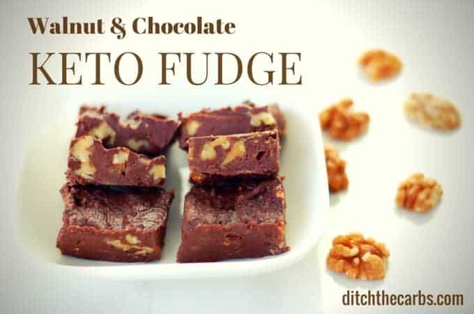 Chocolate Walnut Keto Fudge