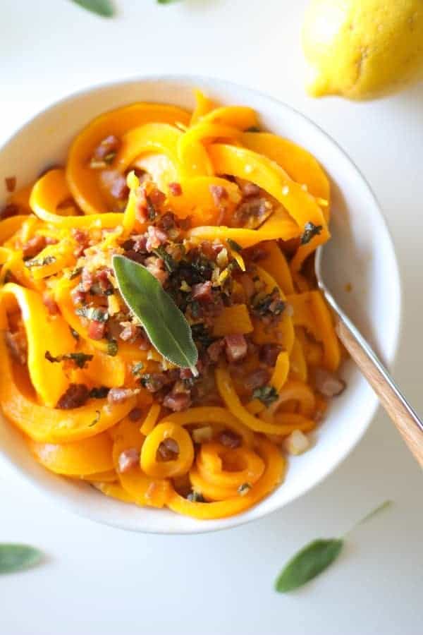 Butternut Squash and Prosciutto Pasta