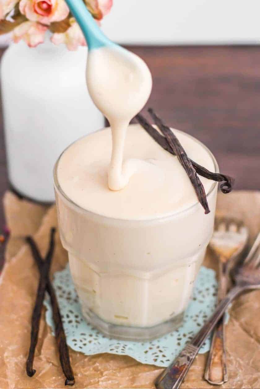 Healthy All Purpose Vanilla Bean Icing