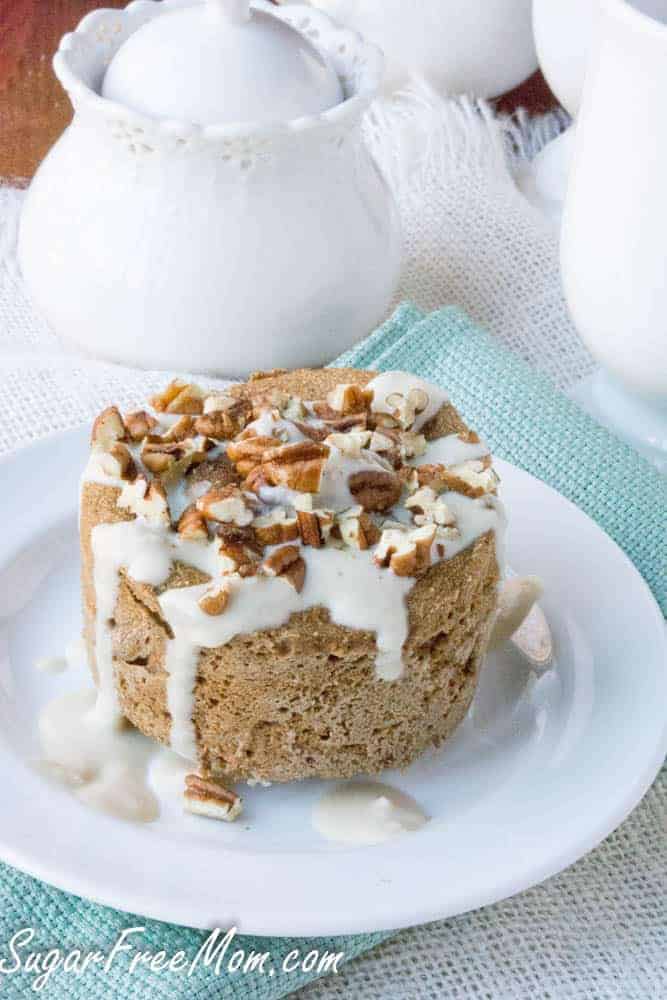 Sugar-Free Coffee Toffee Pecan Mug Muffin