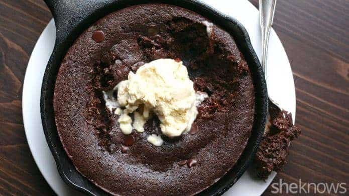 Low Carb Skillet Brownie For Two