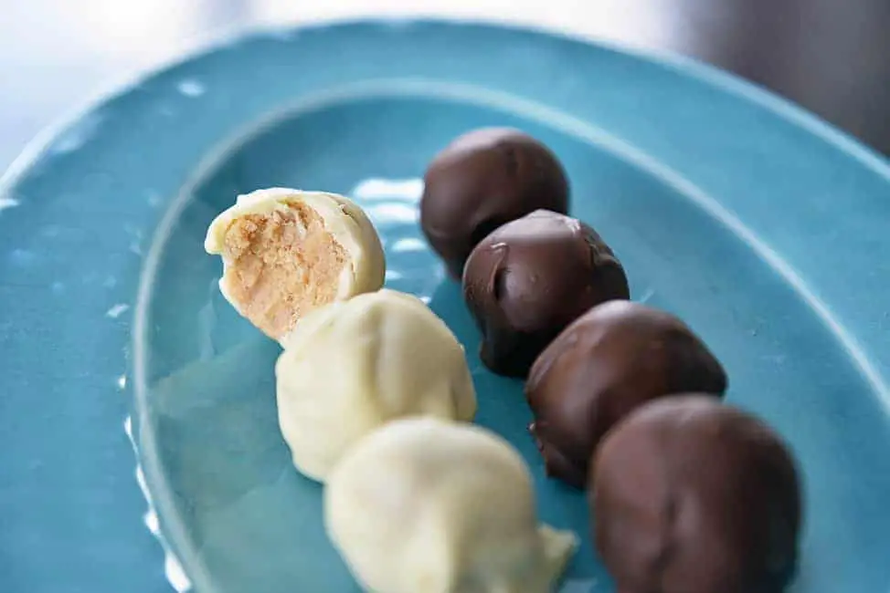 Peanut Butter Cup Protein Truffles