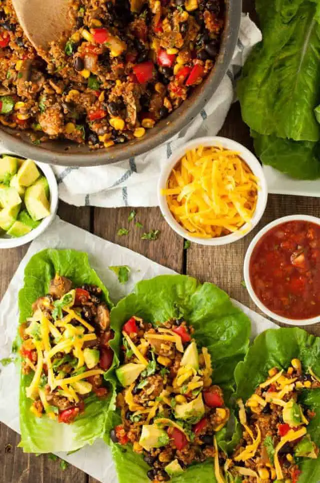 Taco Vegetarian Lettuce Wraps<