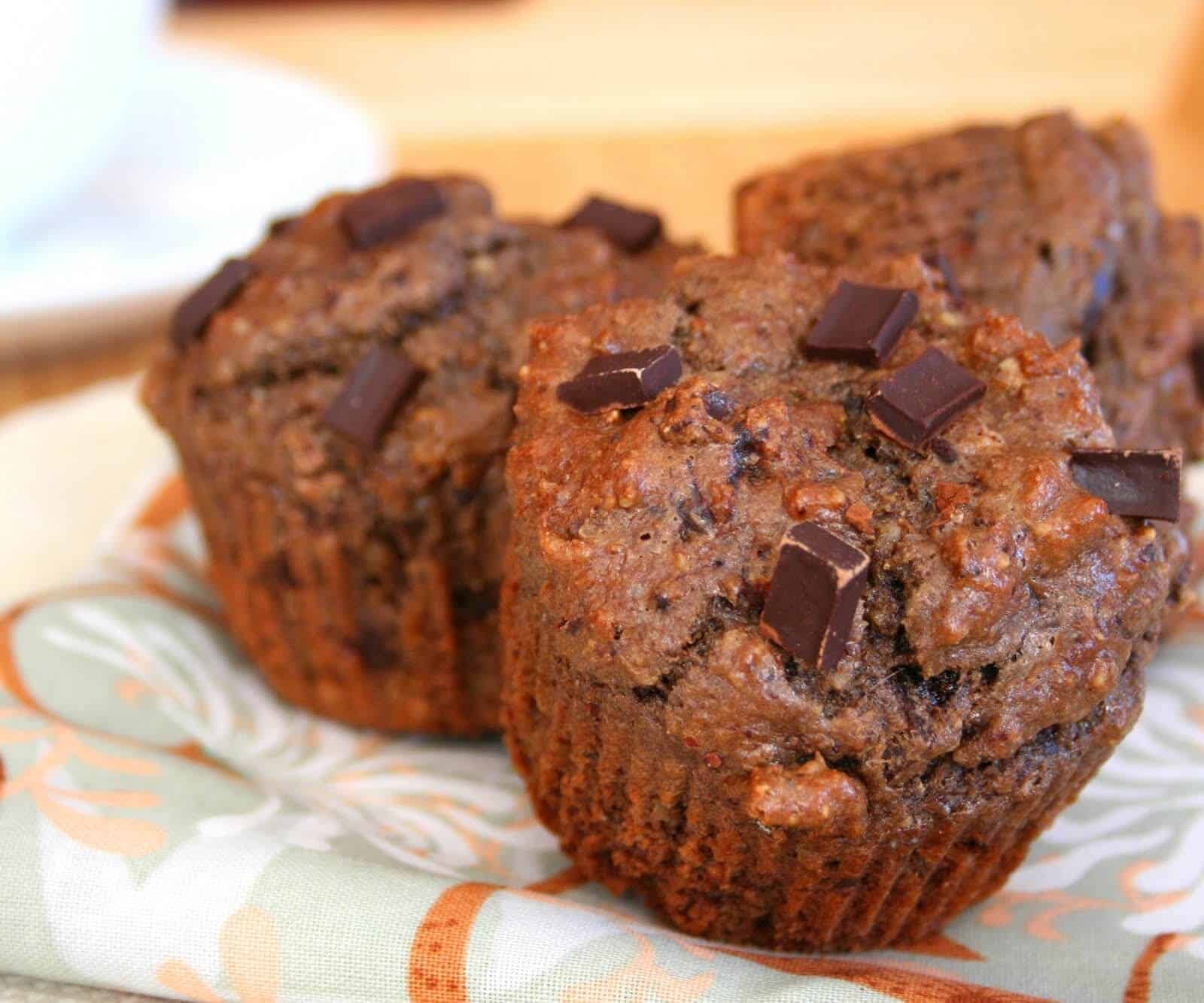 Double Chocolate Power Muffins