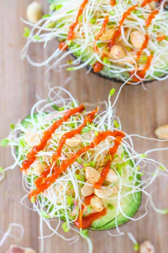 Thai Stuffed Avocados