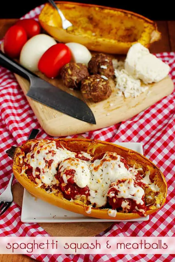 Spaghetti Squash and Meatballs