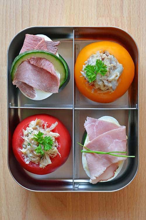 Simple Crab Salad Stuffed Tomatoes