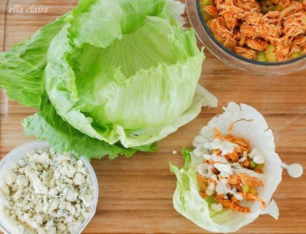 Buffalo Chicken Lettuce Wraps