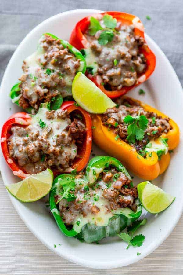 Low Carb Mexican Stuffed Peppers