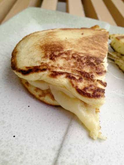 Fancy Grilled Cheese on Coconut Flour Flatbread