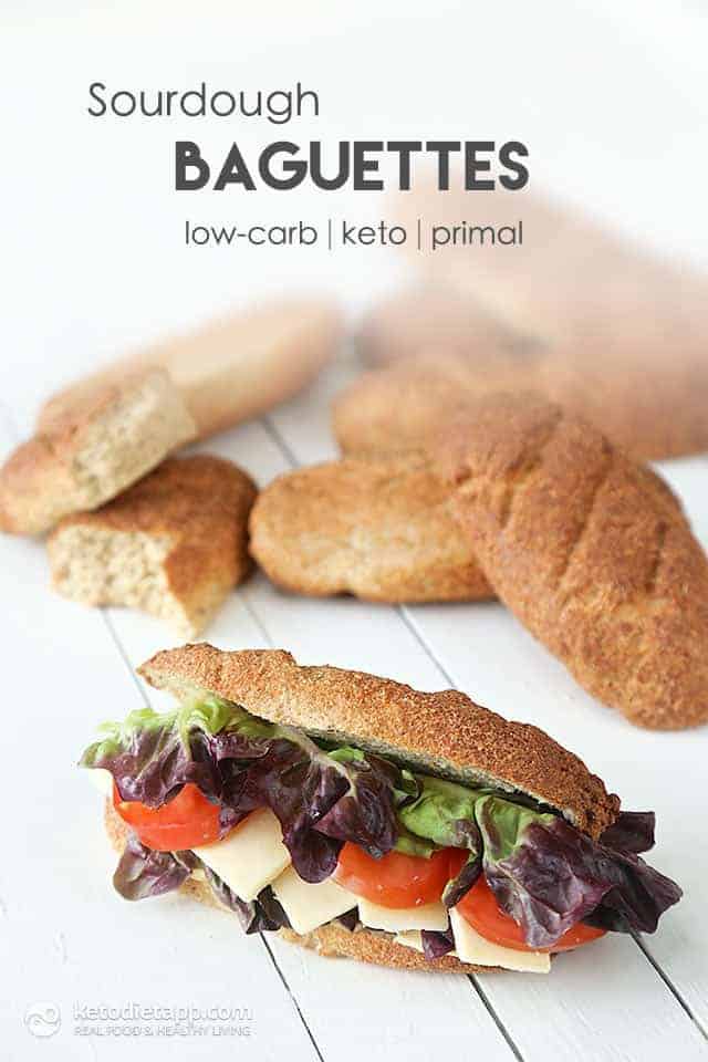 Sourdough Keto Baguettes