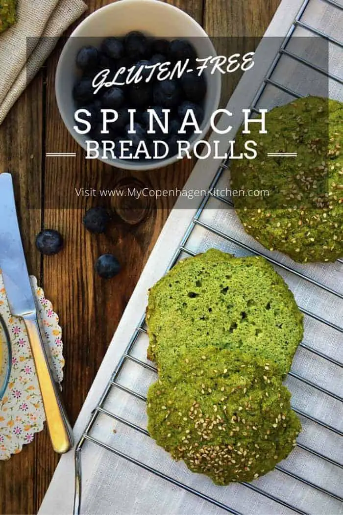 Sweet Spinach Bread Rolls