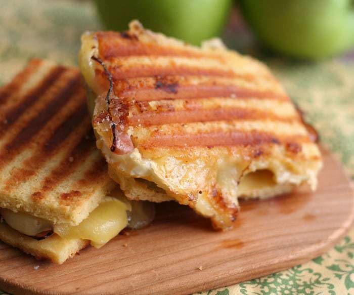 Brie, Ham and Green Apple Panini