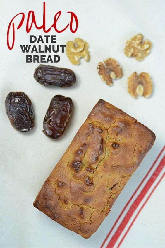 Paleo Date Walnut Bread