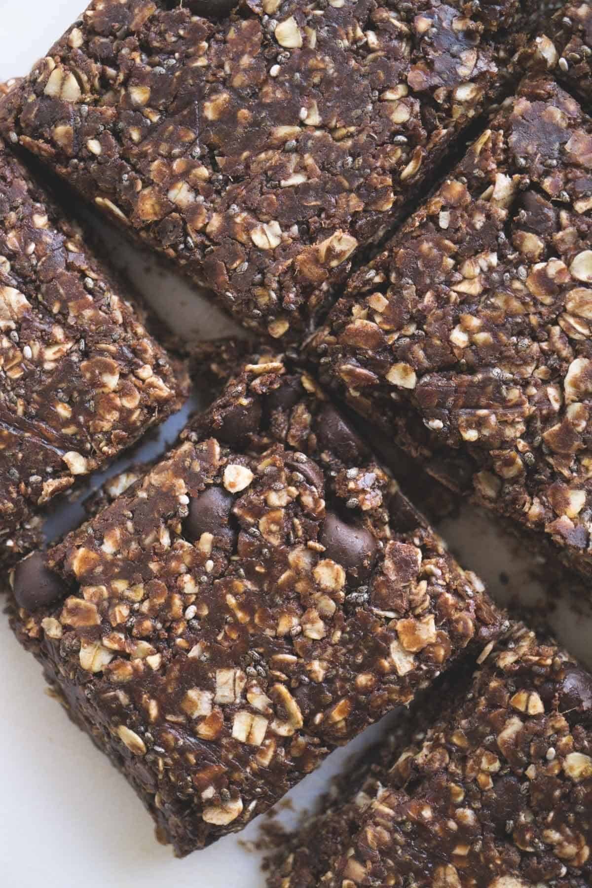 No Bake Chocolate Peanut Butter Protein Bars