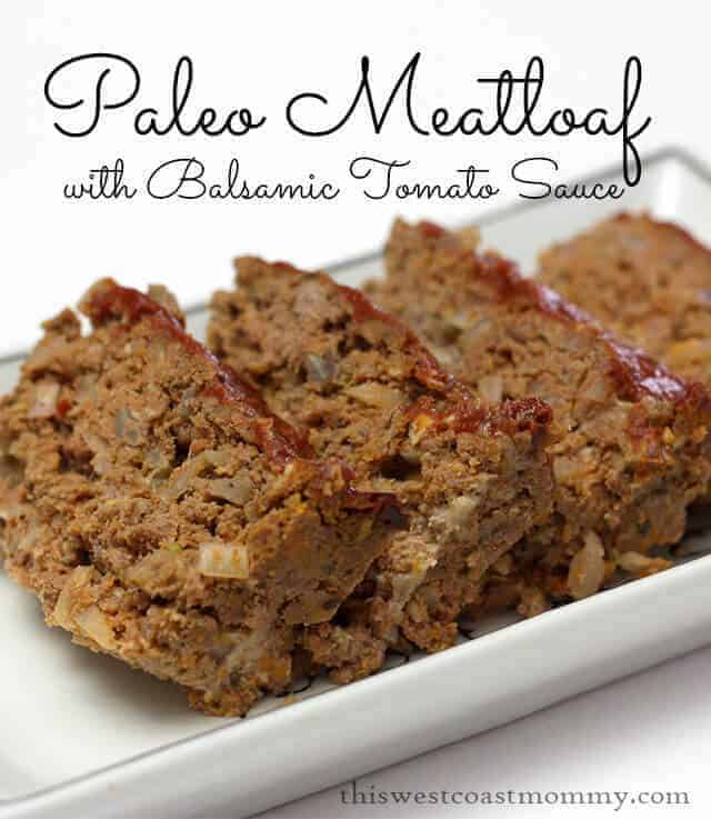 Paleo Meatloaf With Balsamic Tomato Sauce