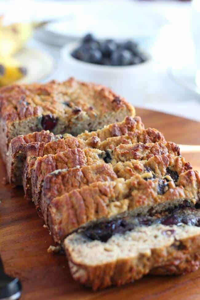 Banana Blueberry Breakfast Bread