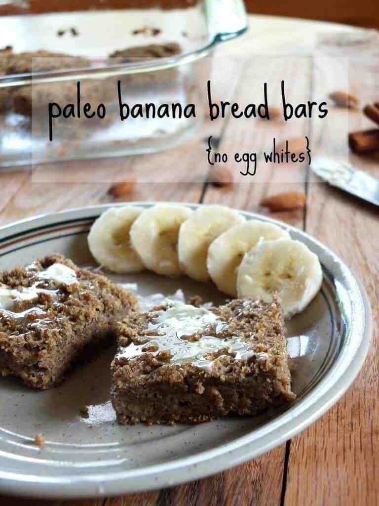 Paleo Banana Bread Bars