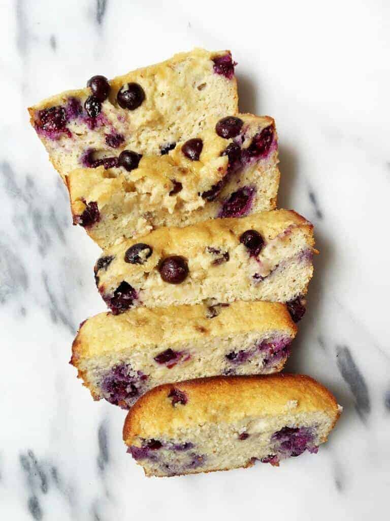 Paleo Blueberry Banana Breakfast Bread
