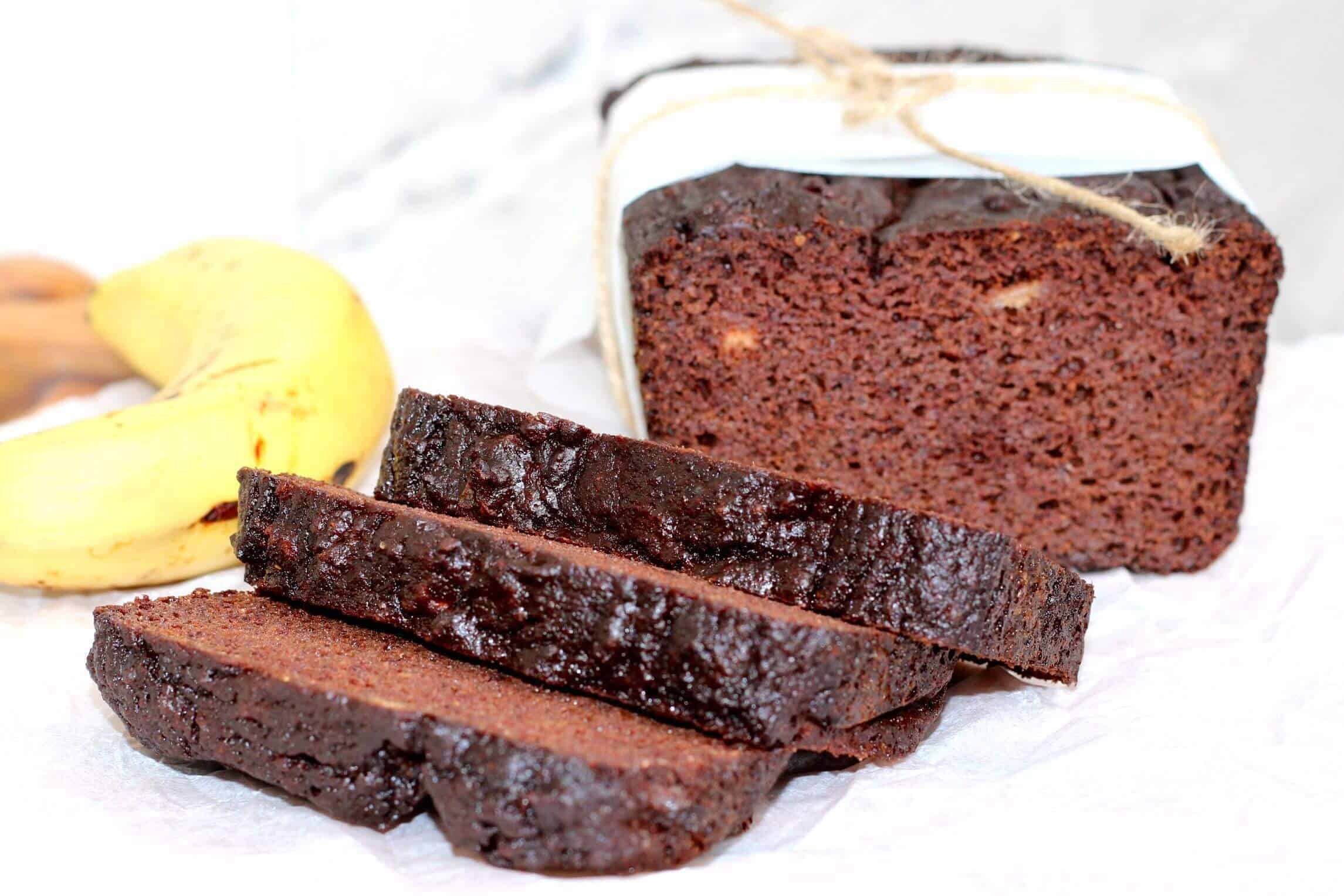 Healthy Choc-Banana Loaf