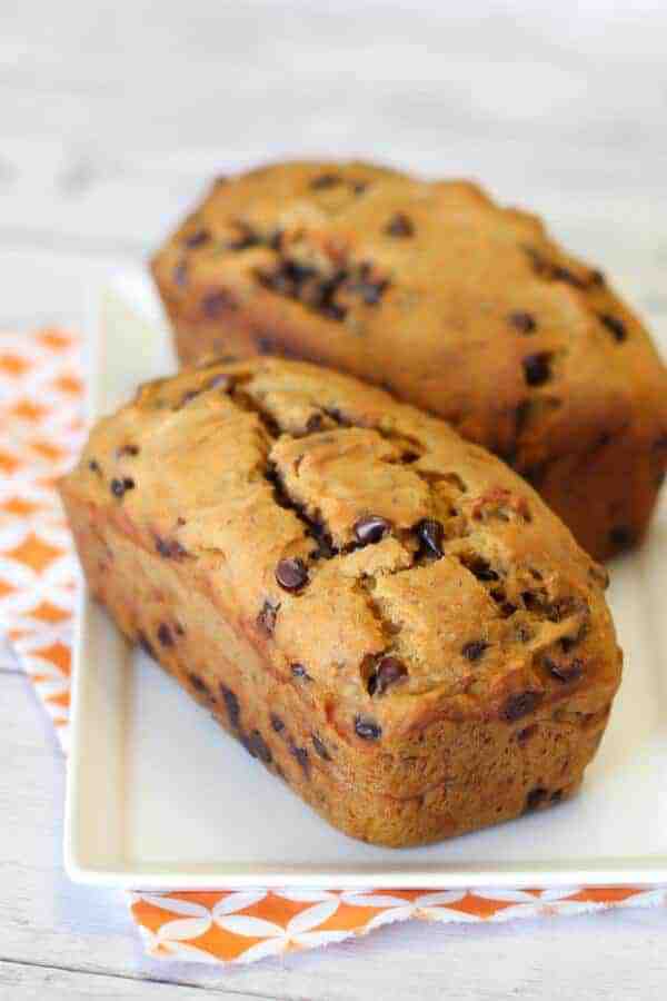 Chocolate Chip Pumpkin Banana Bread