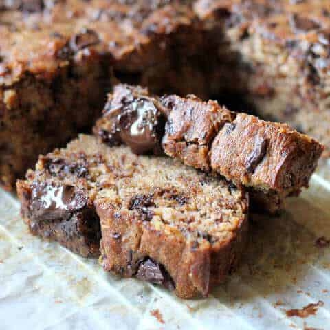 Paleo Chocolate Chunk Banana Bread