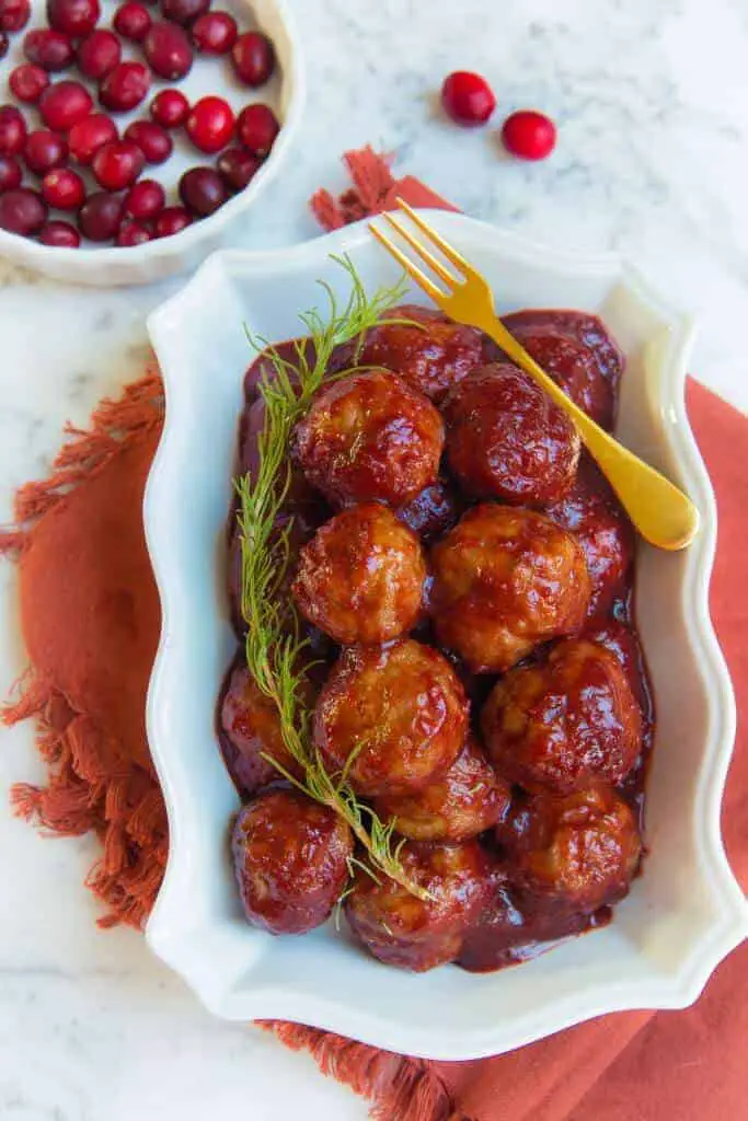 Paleo Cranberry Bbq Turkey Meatballs