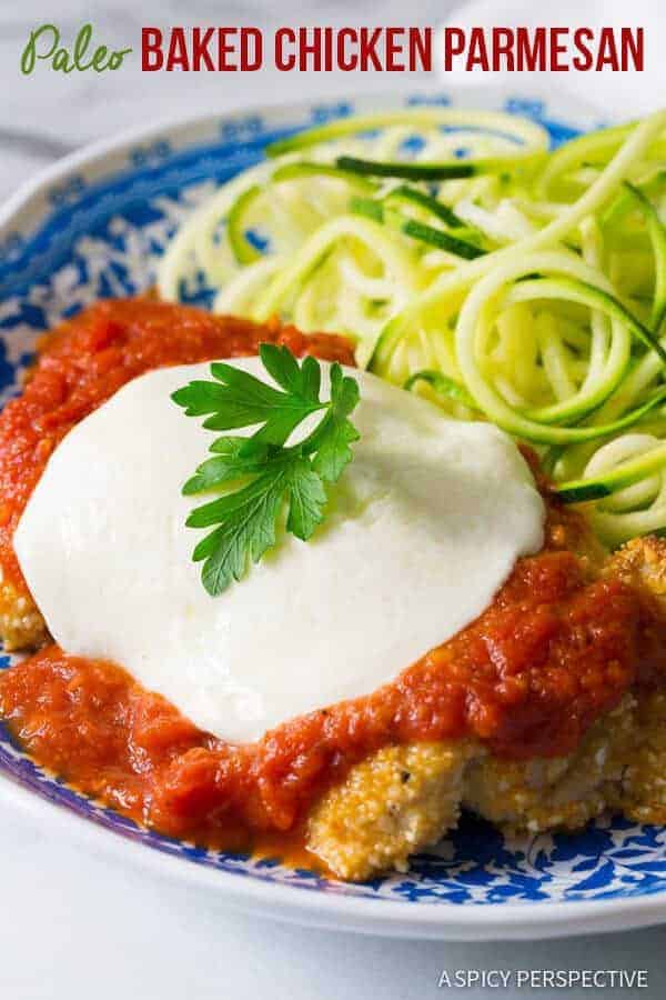 Paleo Baked Chicken Parmesan