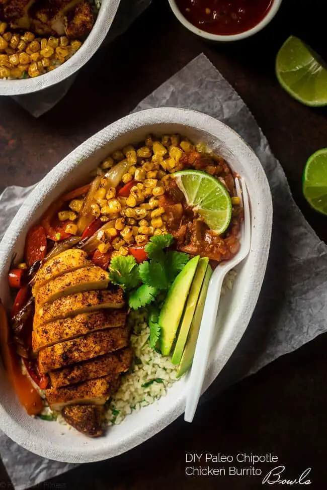 Chipotle Burrito Bowl With Chicken + Healthy Bowl Recipes