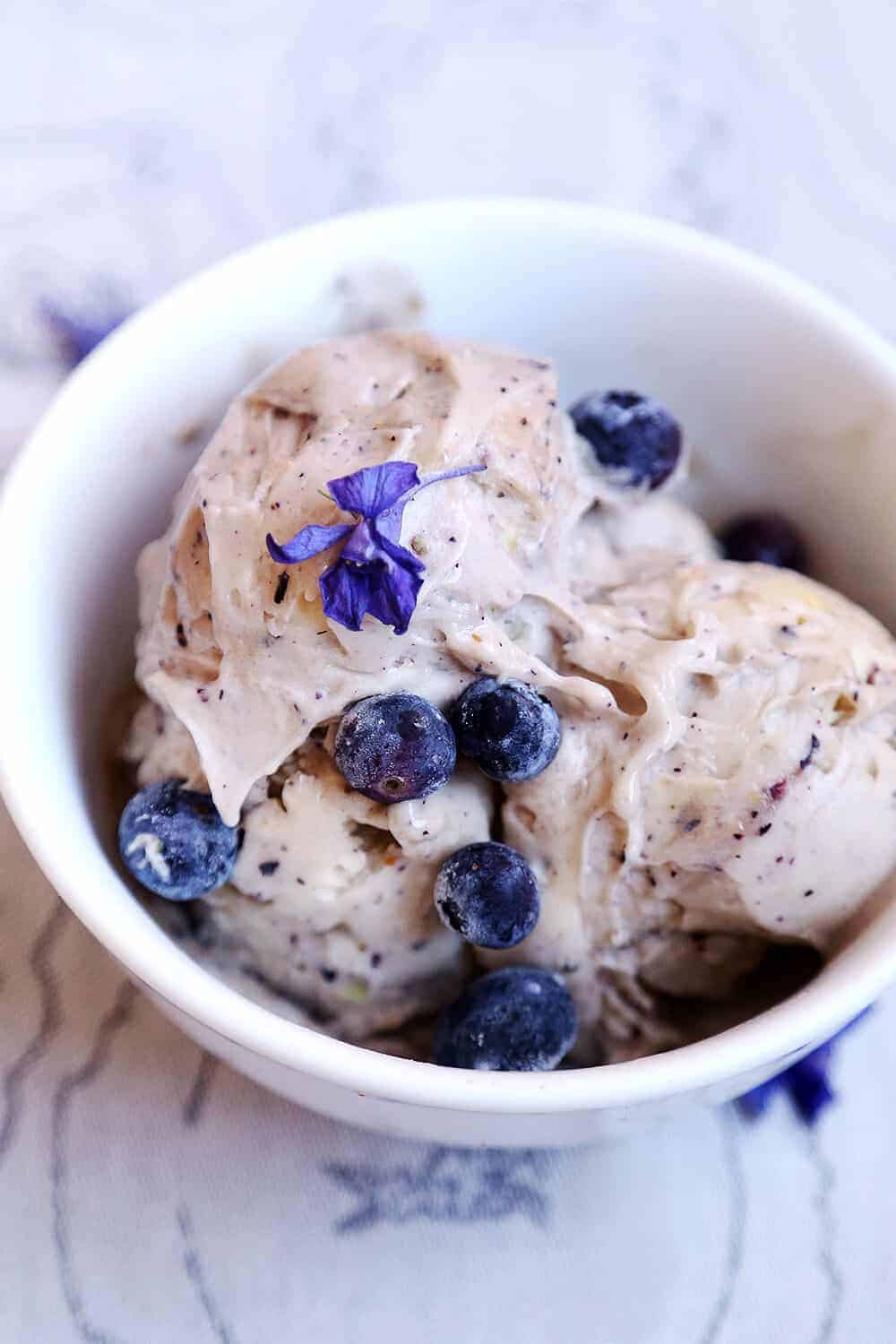 Blueberry Banana Ice Cream