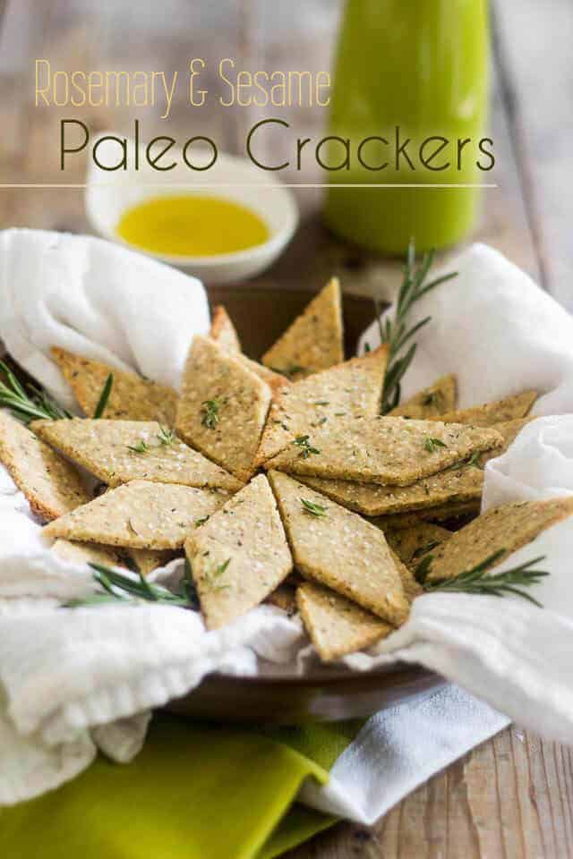 Rosemary and Sesame Crackers