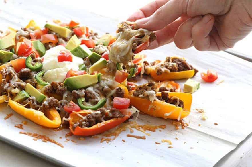 Mini Pepper Nachos