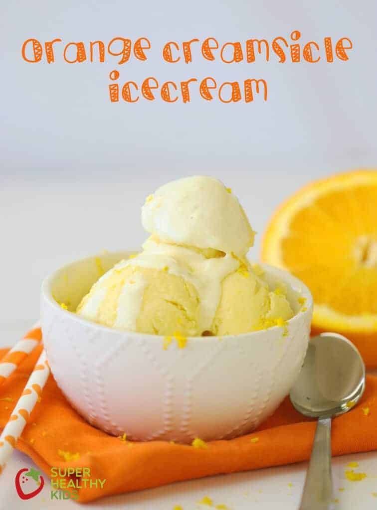 Homemade Orange Creamsicle Ice Cream Recipe