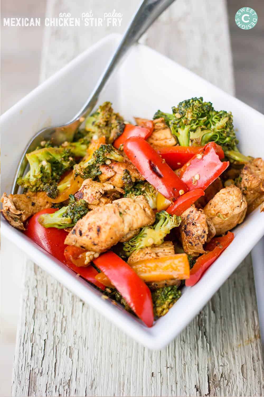 One Pot Paleo Mexican Chicken Stir Fry