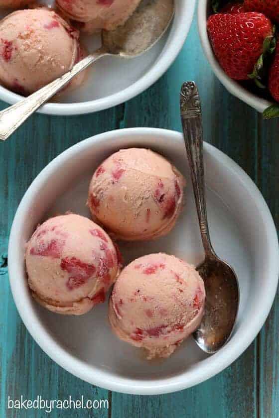 Strawberry Coconut Milk Ice Cream