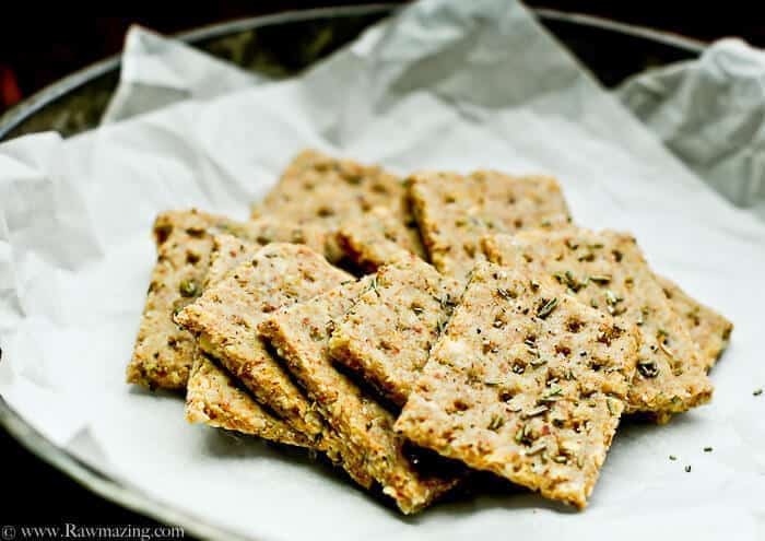 Rosemary Almond Crackers