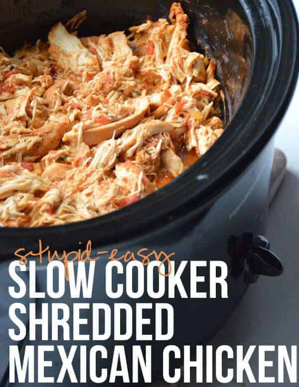 Stupid-Easy Slow Cooker Shredded Mexican Chicken