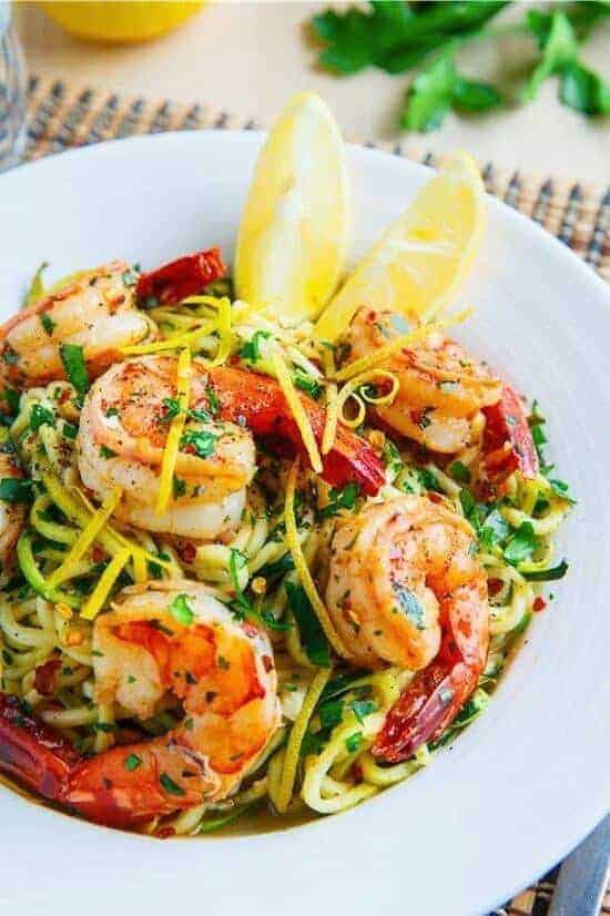 Shrimp Scampi with Zucchini Noodles