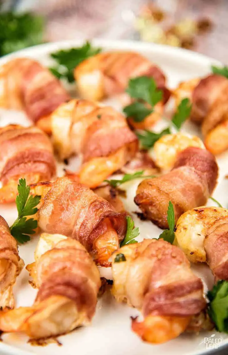 Zesty Marinated Bacon Wrapped Shrimp